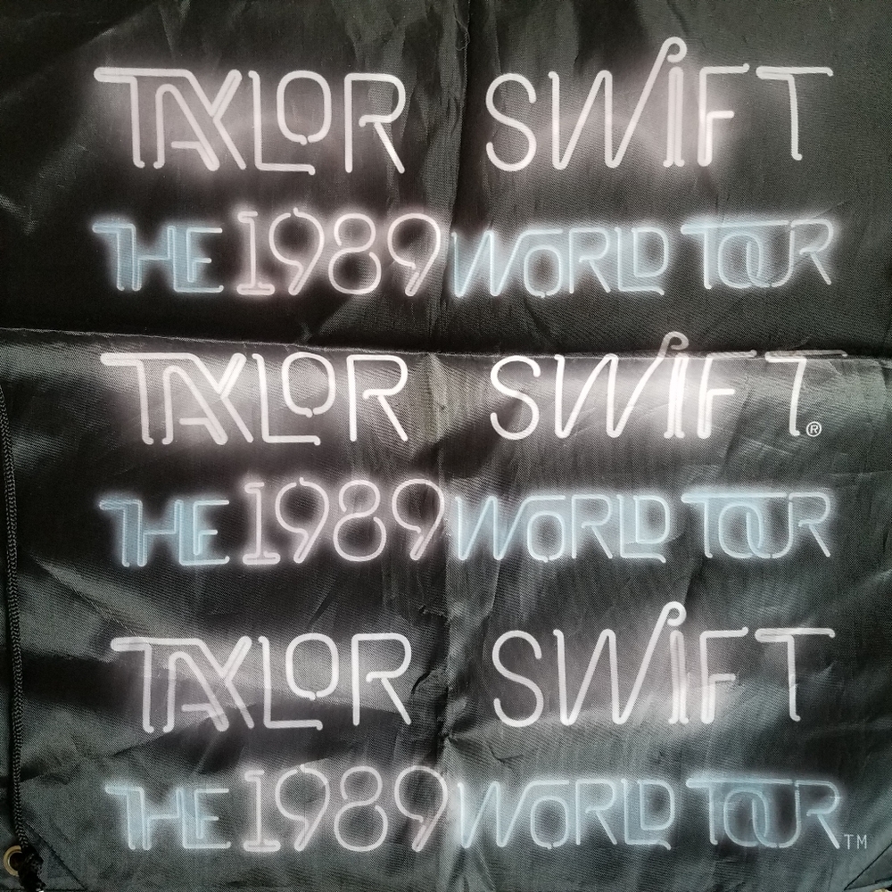 Taylor Swift 1989 World Tour String Backpack Tote - image 3
